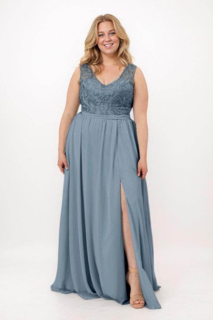 A-Line Maxi Chiffon Bridesmaid Dress CB0769 - COCOMELODY
